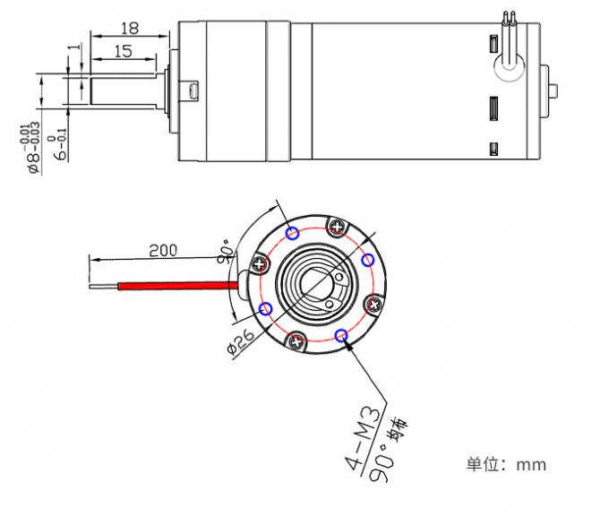 12V/24V PG32-3157 Mikromotor do sprzętu planetarnego 24V DC 12