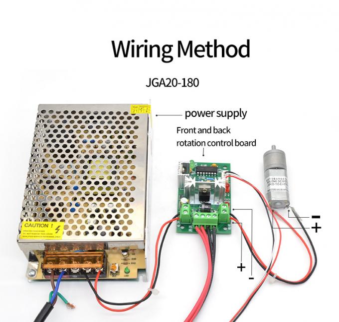12V mikromotor redukcyjny stałego prądu JGA20-180 mikromotor redukcyjny stałego prądu magnetyczny niskiej prędkości 4