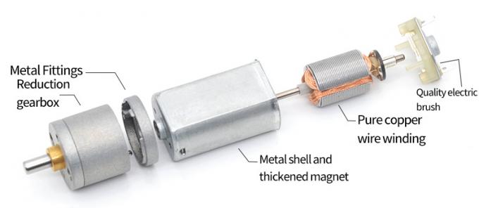 12V mikromotor redukcyjny stałego prądu JGA20-180 mikromotor redukcyjny stałego prądu magnetyczny niskiej prędkości 6