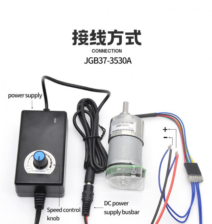 Wysoki moment obrotowy 24V 59RPM JGB37-3530A Wysoki moment obrotowy Niska prędkość prędkość biegów prądu stałego silnik elektryczny 37mm 14