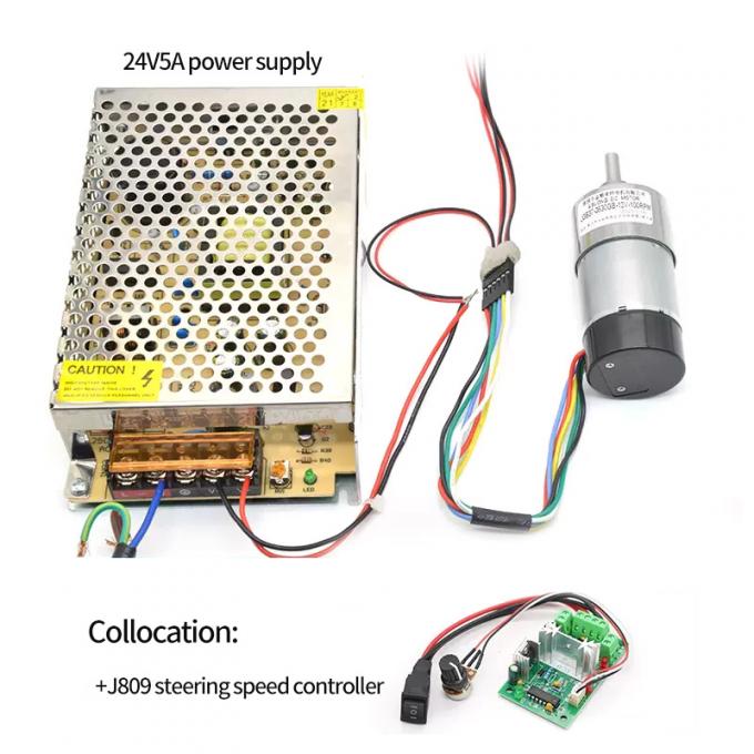 Silnik z wałkiem mimośrodowym o wysokim momencie obrotowym 1600 obr./min 37 mm Osłona ochronna enkodera Halla 10