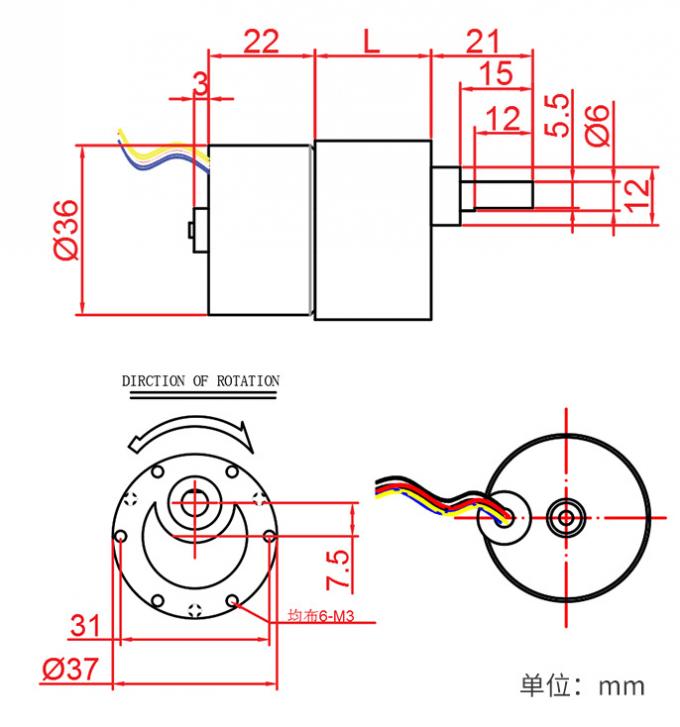 Wysokiej jakości 24V silnik spowolnienia JGB37-3625 Mini elektryczny bezpędzelny silnik prądu stałego 12
