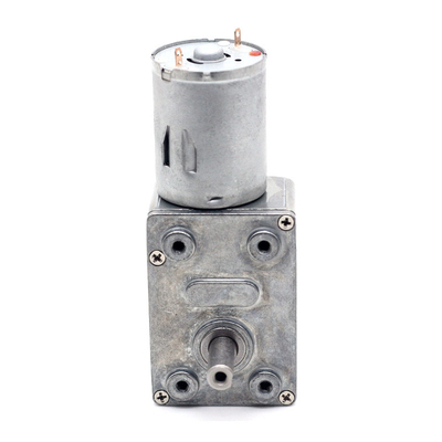 Dwukrotnie wychodzący wał kwadratowy kąt prawy Worm Gear Reducer Motor JGY-370S 6/12/24V 6-160RPM Samozamykający się Reducer Motor