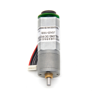 Mały Encoder Dc Sprzęgłowy Motor JGA20-180B 12V 258RPM 1:31 Mikromotory Encoder Dc Motor Piszcz