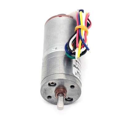 Enkoder 25mm Małe silniki z przekładnią DC Wysoki moment obrotowy 6V 60RPM z magnesem trwałym